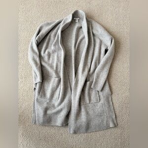 Athleta Light Gray Spirit Wool Cashmere Cardigan